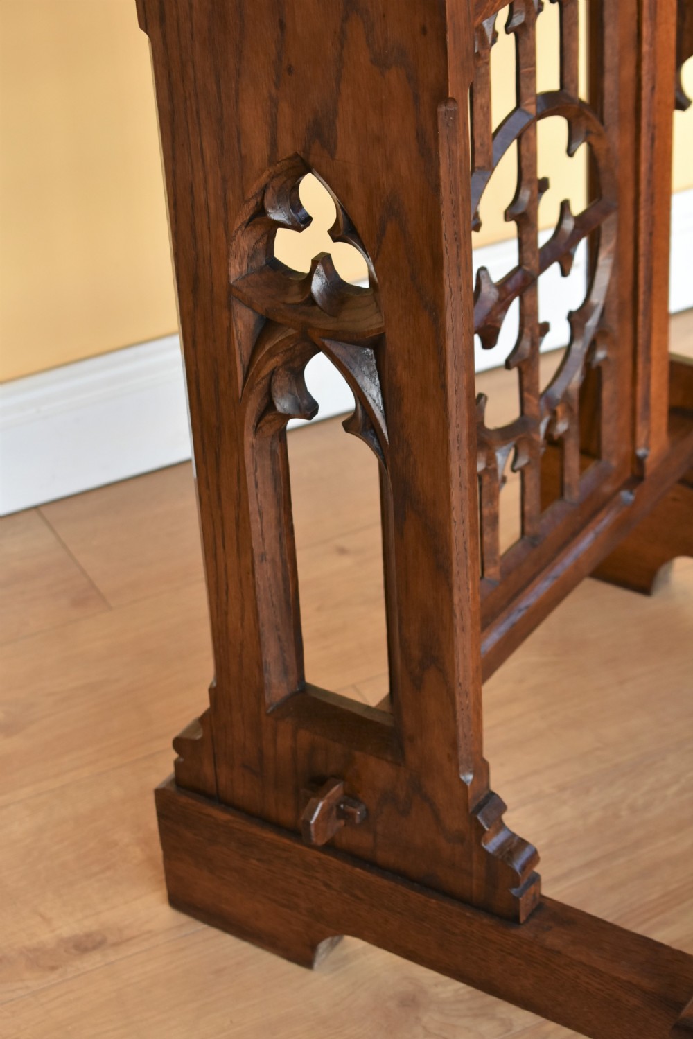 Victorian Oak Church Praying Lectern-reading stand View V