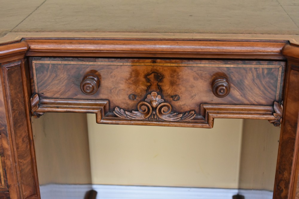 Pair of Victorian Burr Walnut Desks View VI