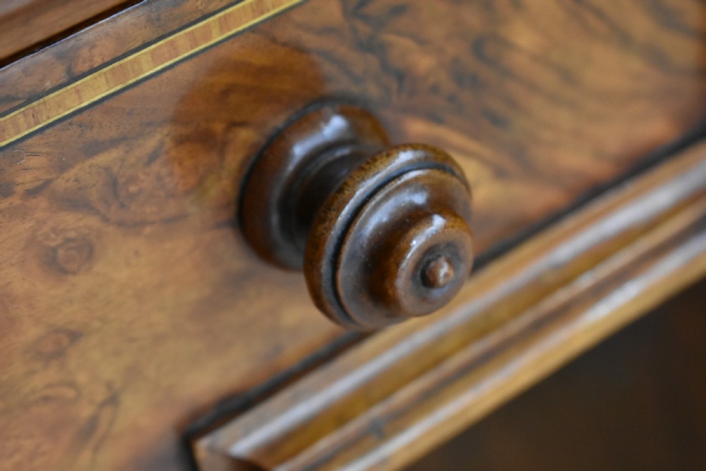 Pair of Victorian Burr Walnut Desks View VIII