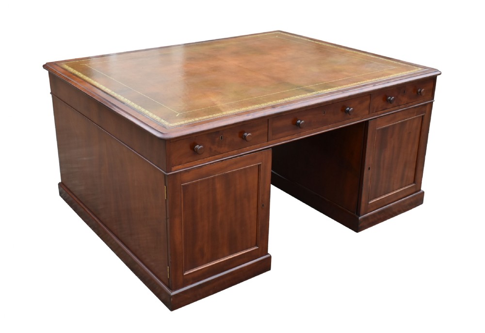 Victorian Mahogany Partners Desk