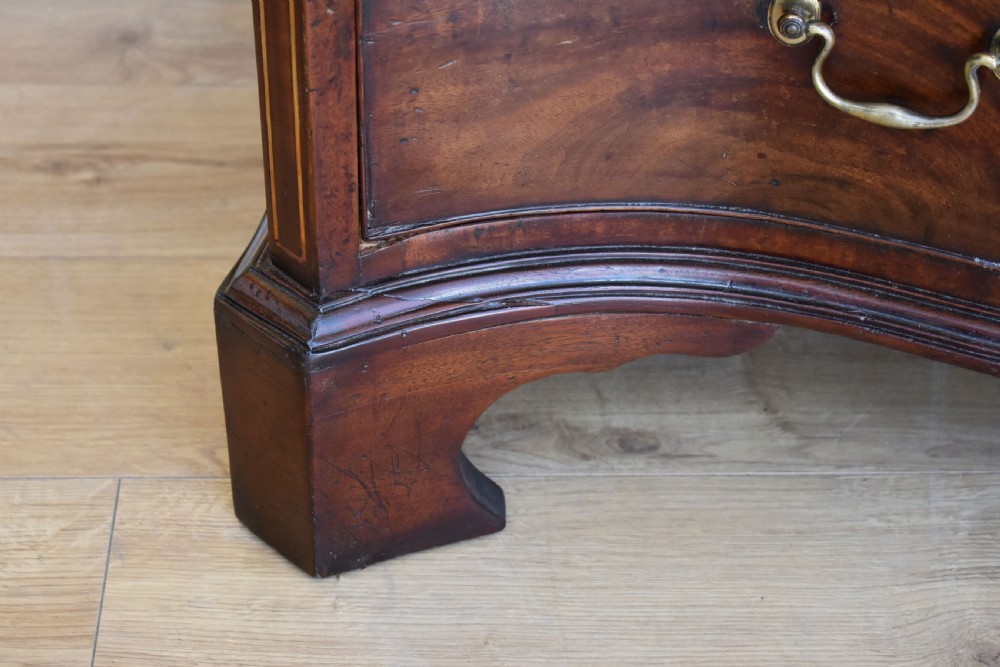 George III Mahogany Serpentine Chest View III