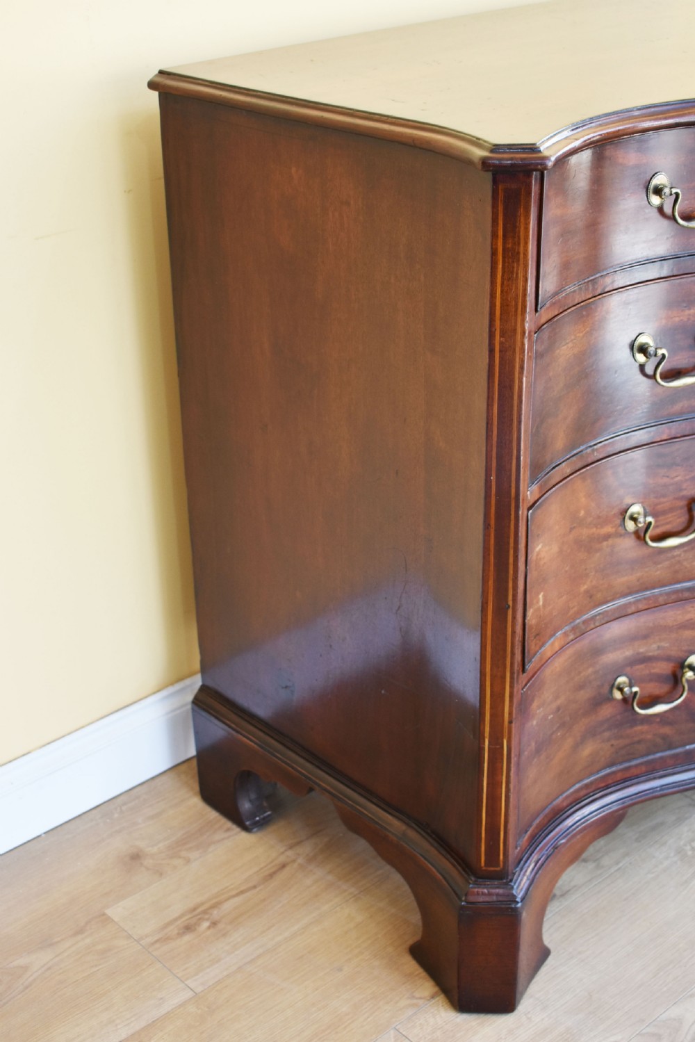 George III Mahogany Serpentine Chest View V