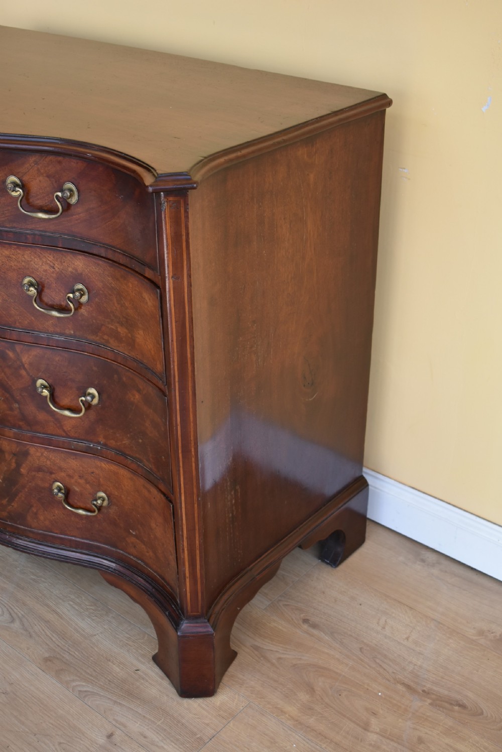 George III Mahogany Serpentine Chest View VI