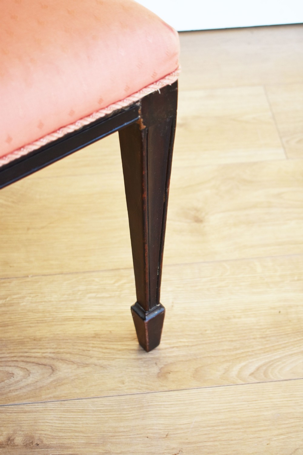 Set of 8 Edwardian Solid Mahogany Dining Chairs View V