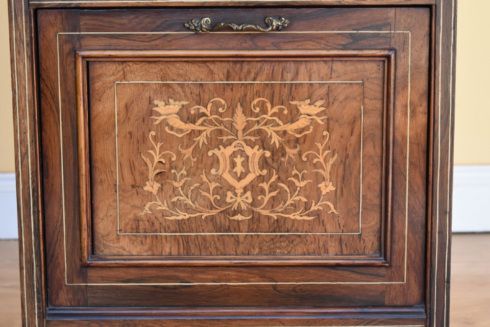 Edwardian Rosewood Inlaid Music Cabinet View III
