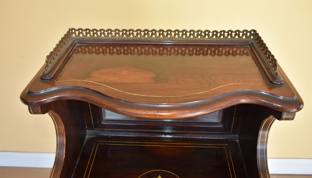Edwardian Rosewood Inlaid Music Cabinet View VI