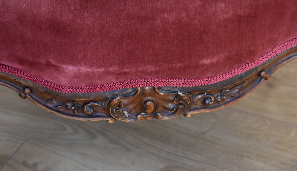Victorian Walnut Tub Chair View II
