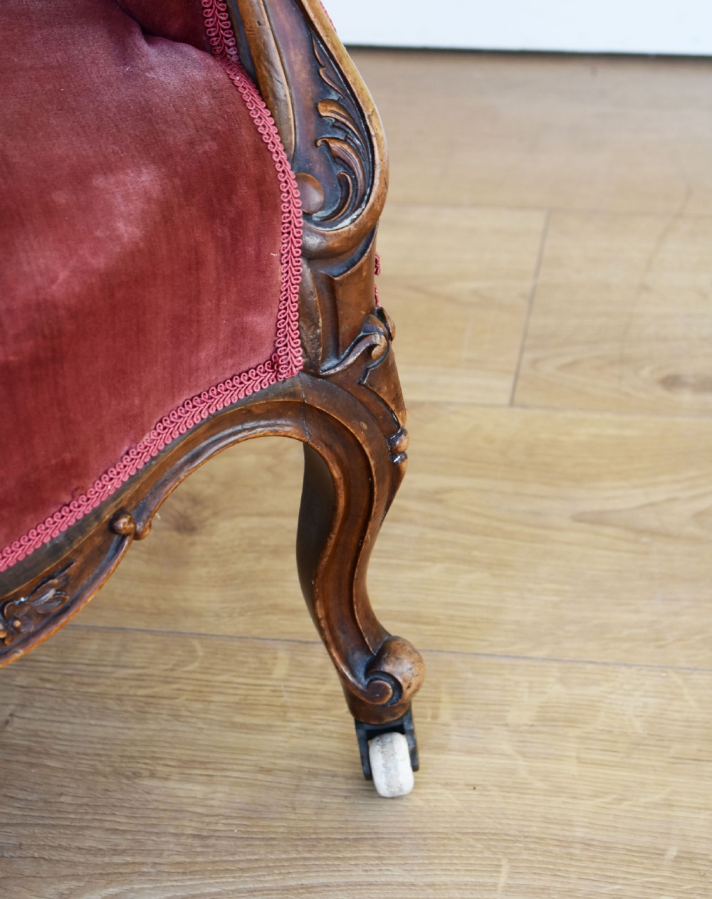 Victorian Walnut Tub Chair View III