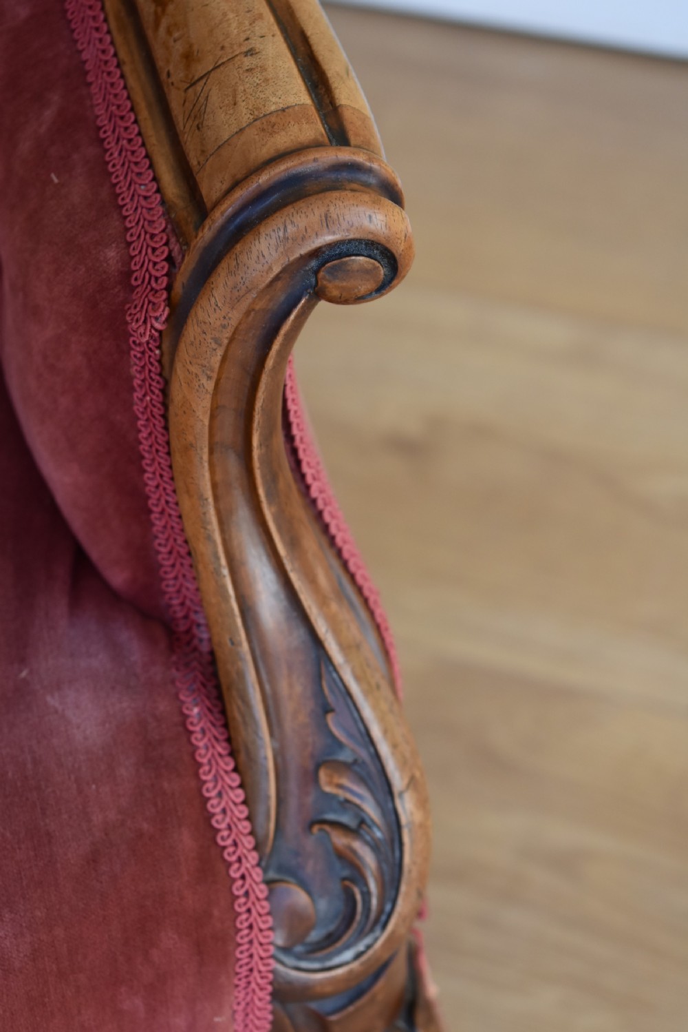 Victorian Walnut Tub Chair View IV