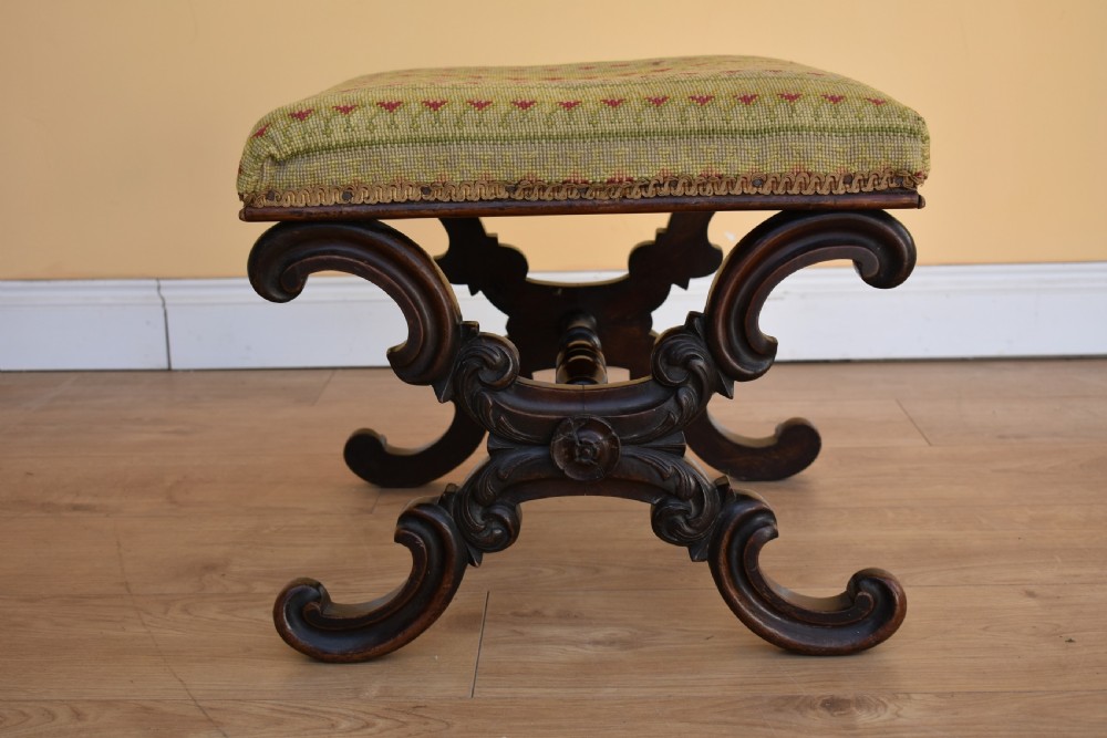 William IV Rosewood Stool View II