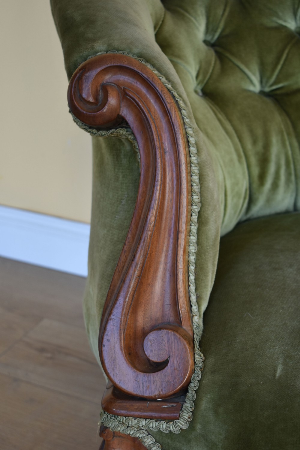 Victorian Mahogany Chaise Longue  View IV