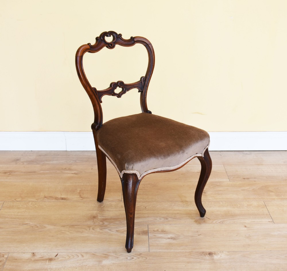 Set of 6 Victorian Rosewood Dining Chairs View II