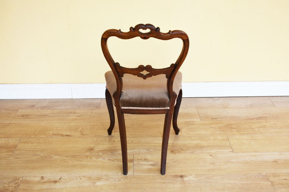 Set of 6 Victorian Rosewood Dining Chairs View VIII