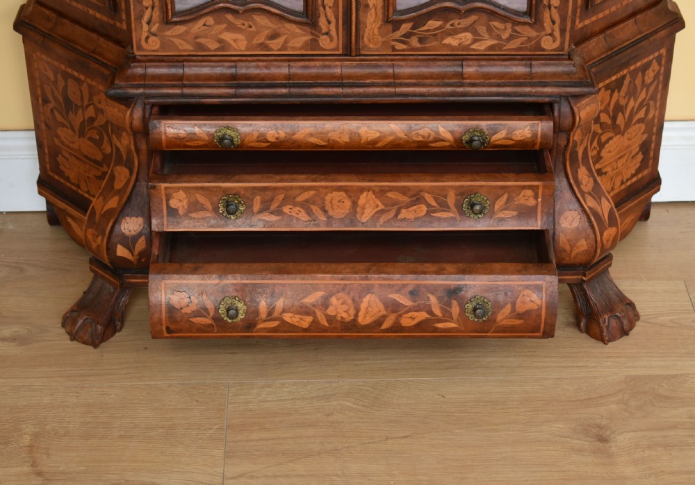 Miniature Dutch Marquetry Vitrine View II