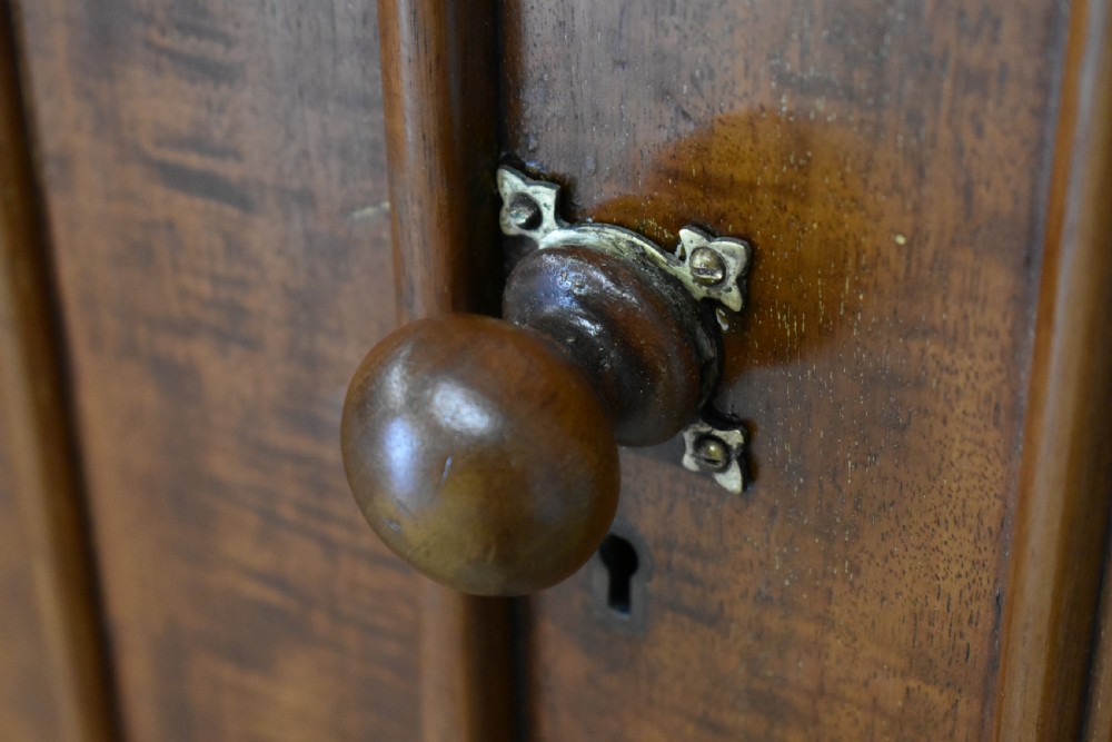 Victorian Mahogany Triple Wardrobe View V
