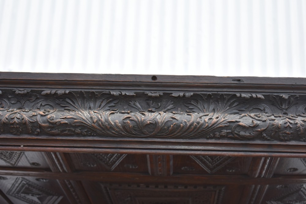 17th Century Elizabethan Carved Oak Four Poster Bed View XI