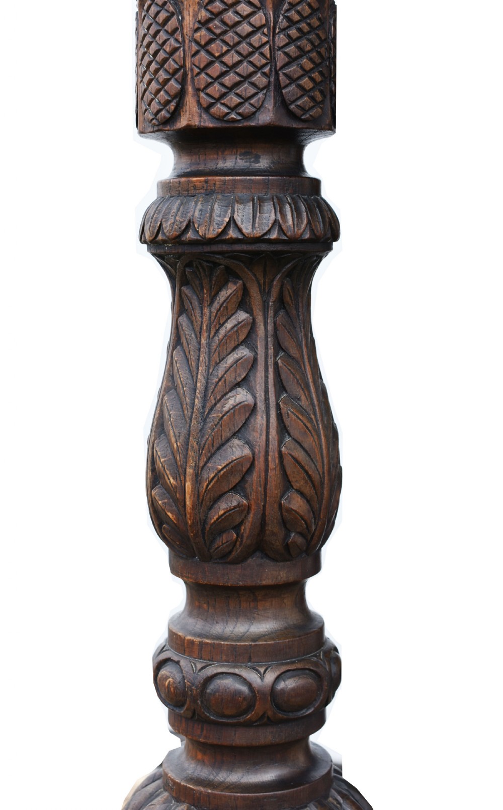 17th Century Elizabethan Carved Oak Four Poster Bed View XVIII
