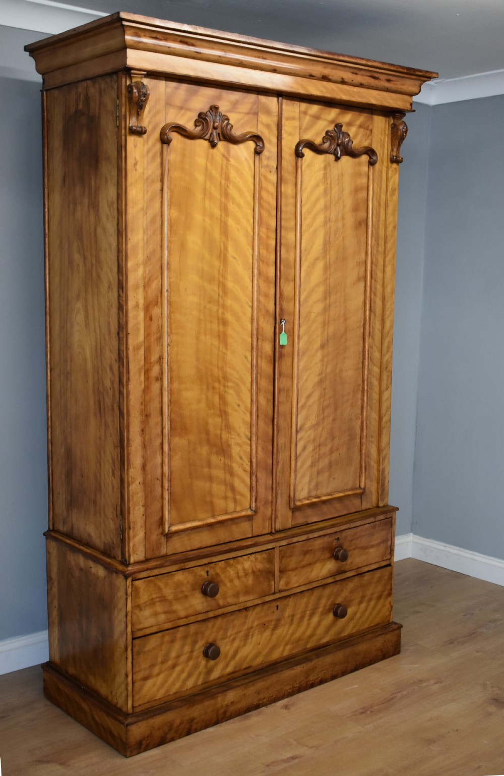 Victorian Satin Birch Wardrobe View II