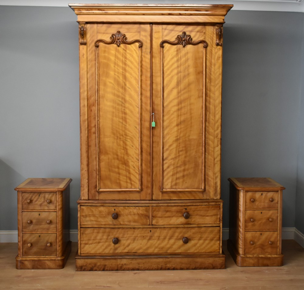 Victorian Satin Birch Wardrobe View VI