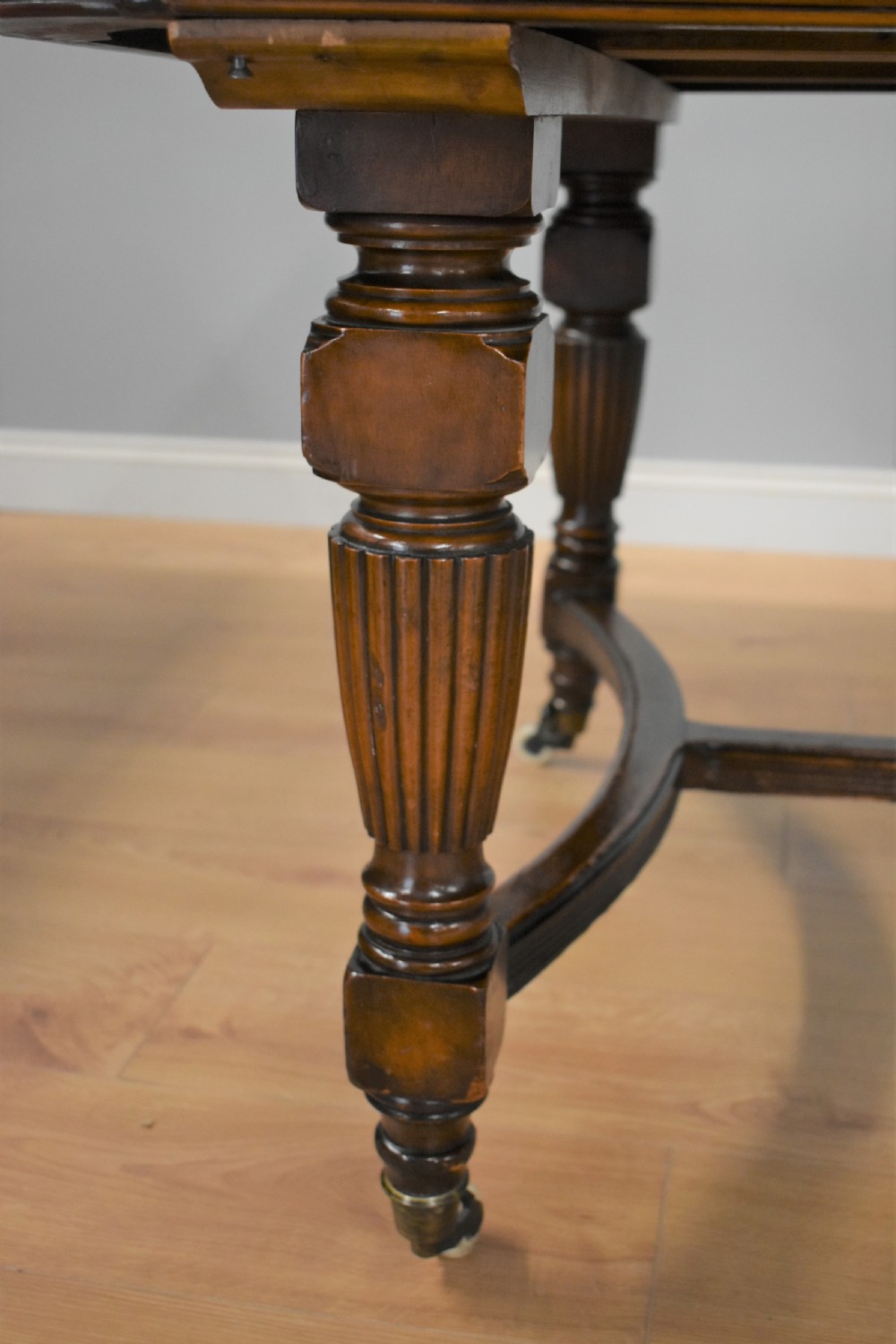 Late Victorian Mahogany Banquet Table View VIII