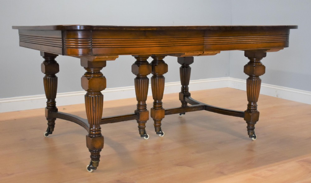 Late Victorian Mahogany Banquet Table View XV