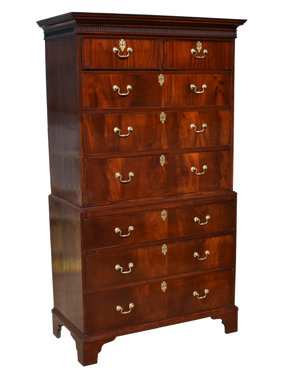 George III Mahogany Chest on Chest