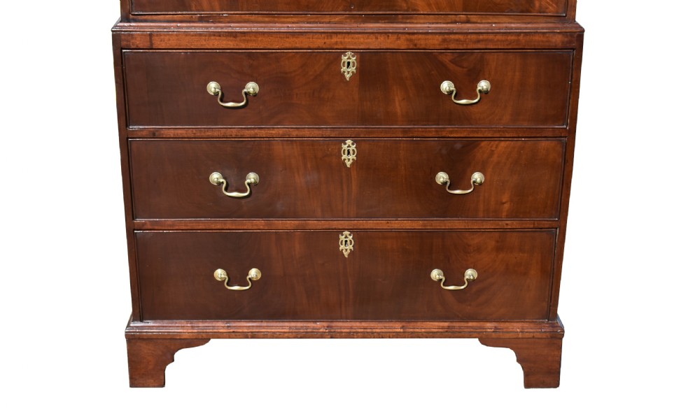 George III Mahogany Chest on Chest View II