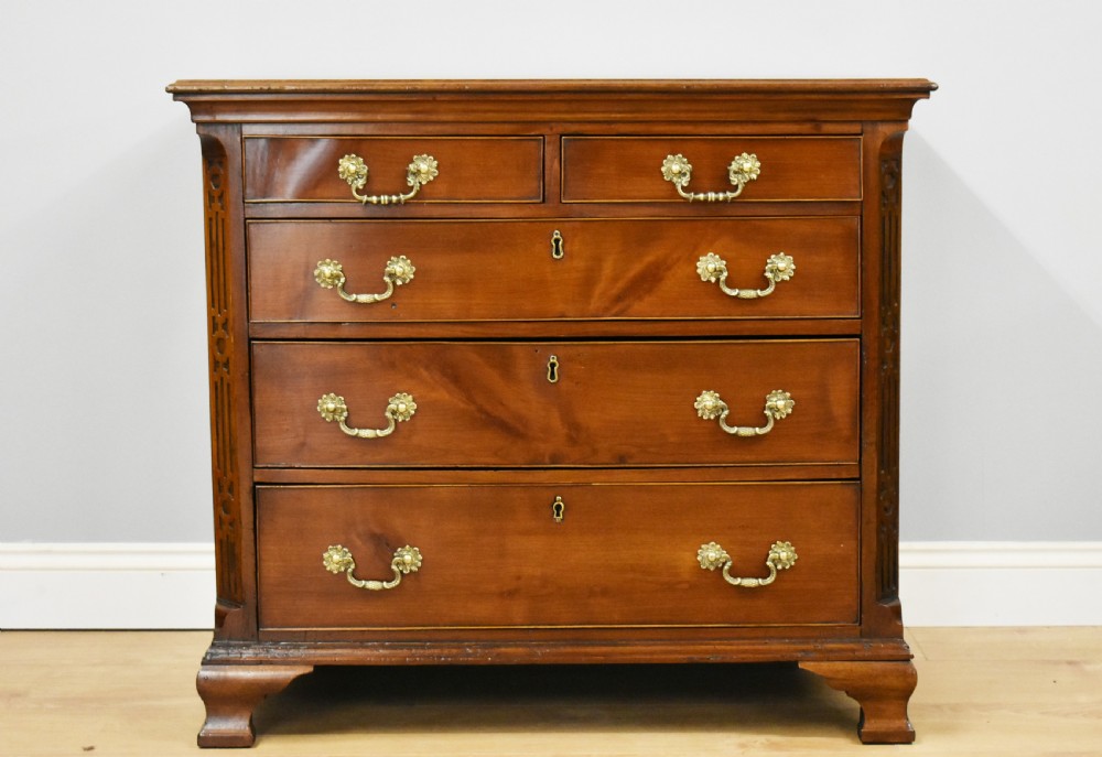Small George III Mahogany Chest of Drawers View II