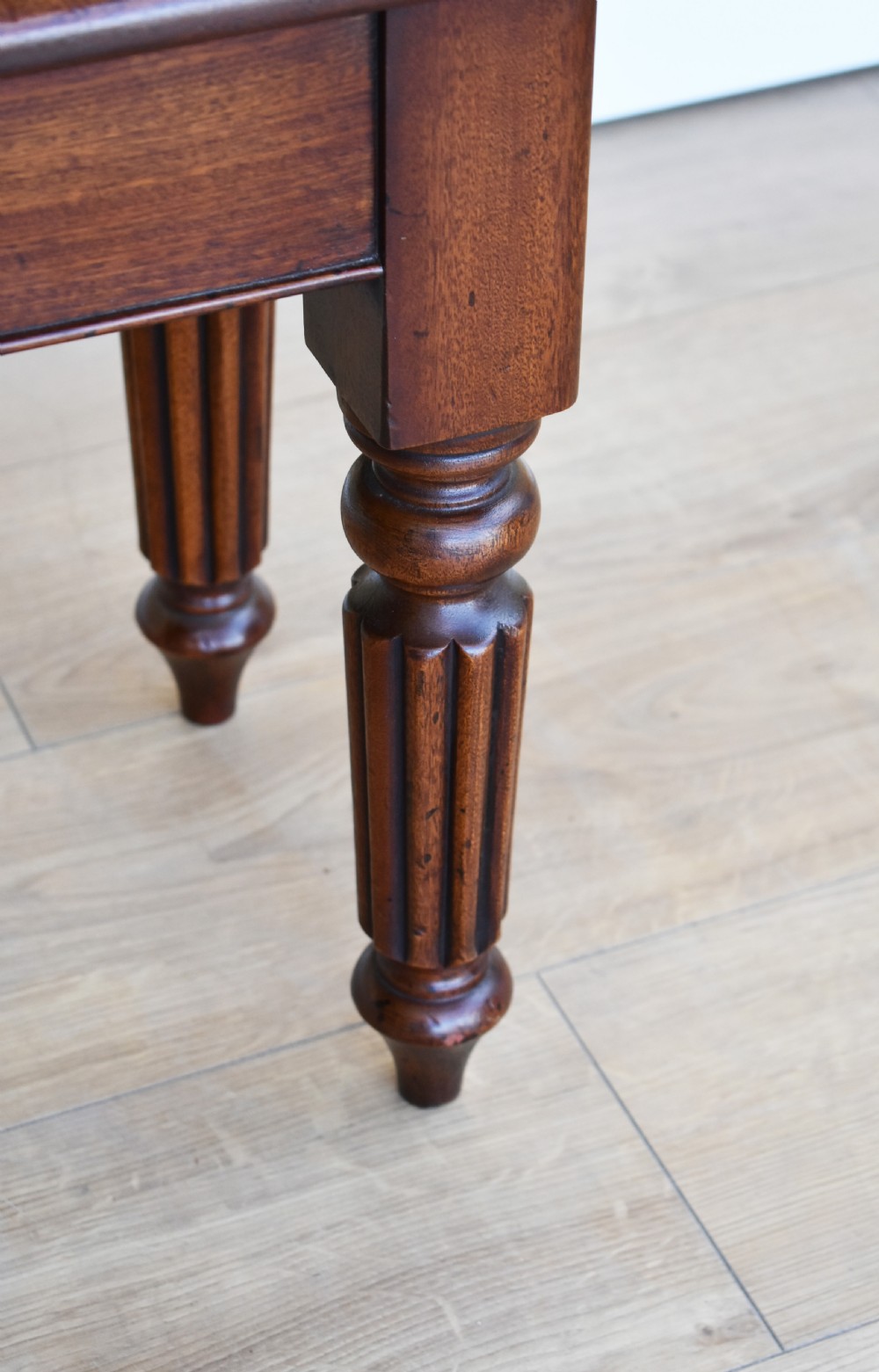 19th Century Victorian Mahogany Window Seat View IV