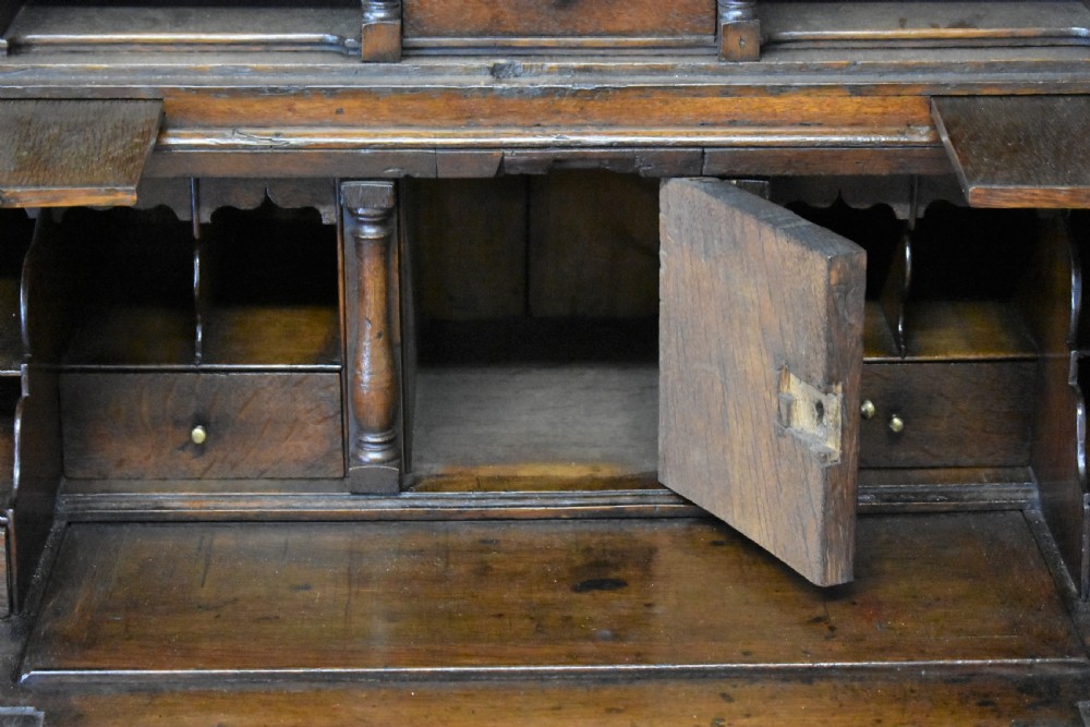George iii Oak Bureau Bookcase View VIII