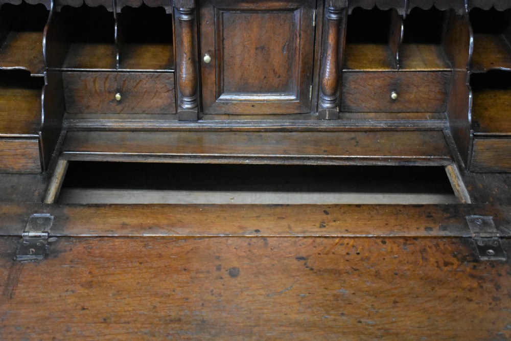 George iii Oak Bureau Bookcase View X