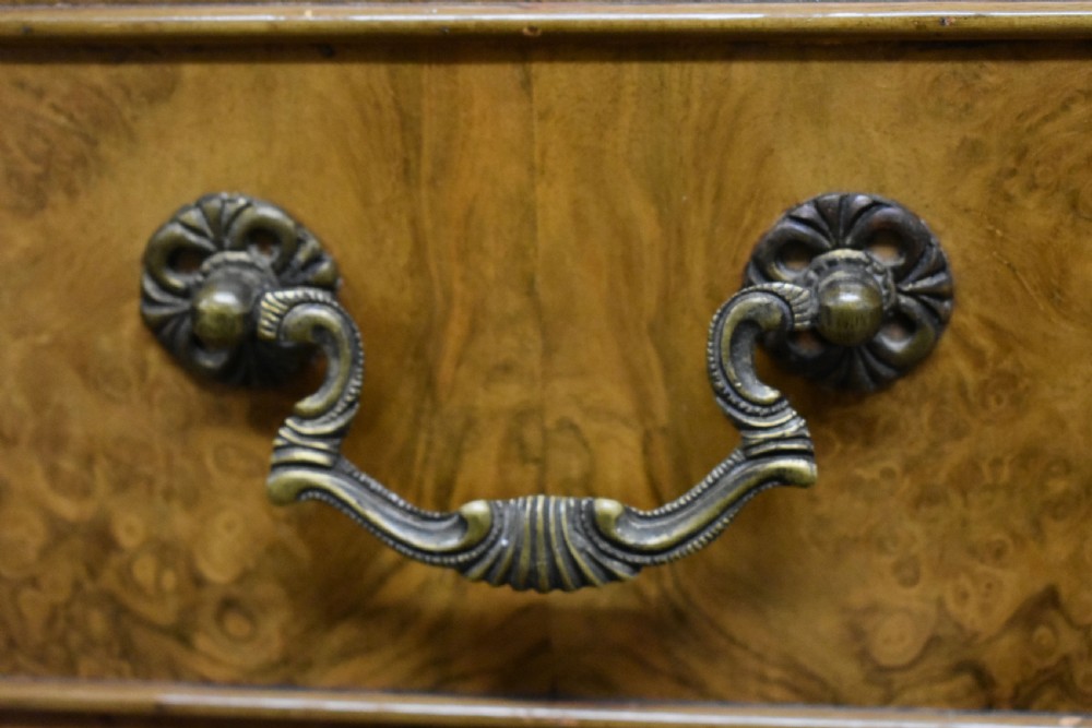 20th Century Queen Anne Style Burr Walnut Cocktail Cabinet View V