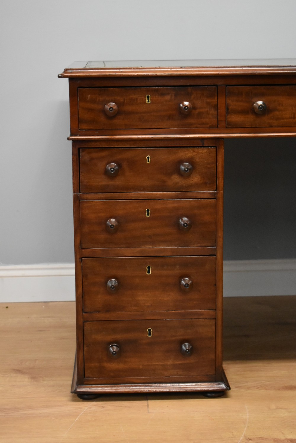 Small 19th Century Victorian Mahogany Partners Desk View II