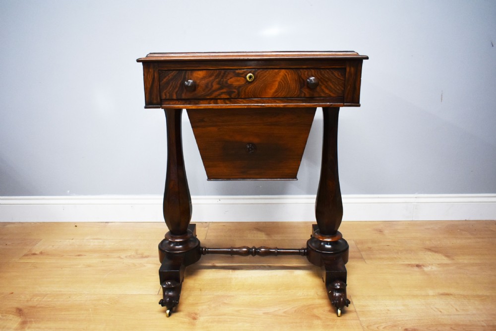 19th Century William IV Rosewood Games Table View IV