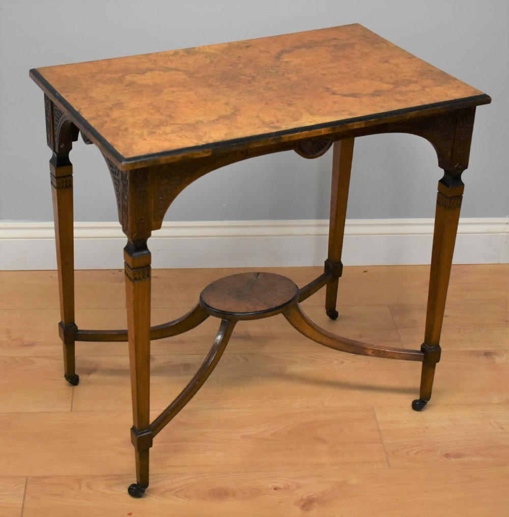 Victorian Burr Walnut Occasional Table  View II