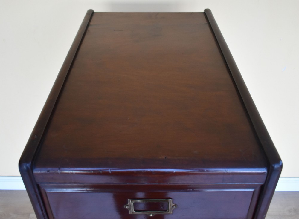 Early 20th Century Mahogany File Cabinet View IX