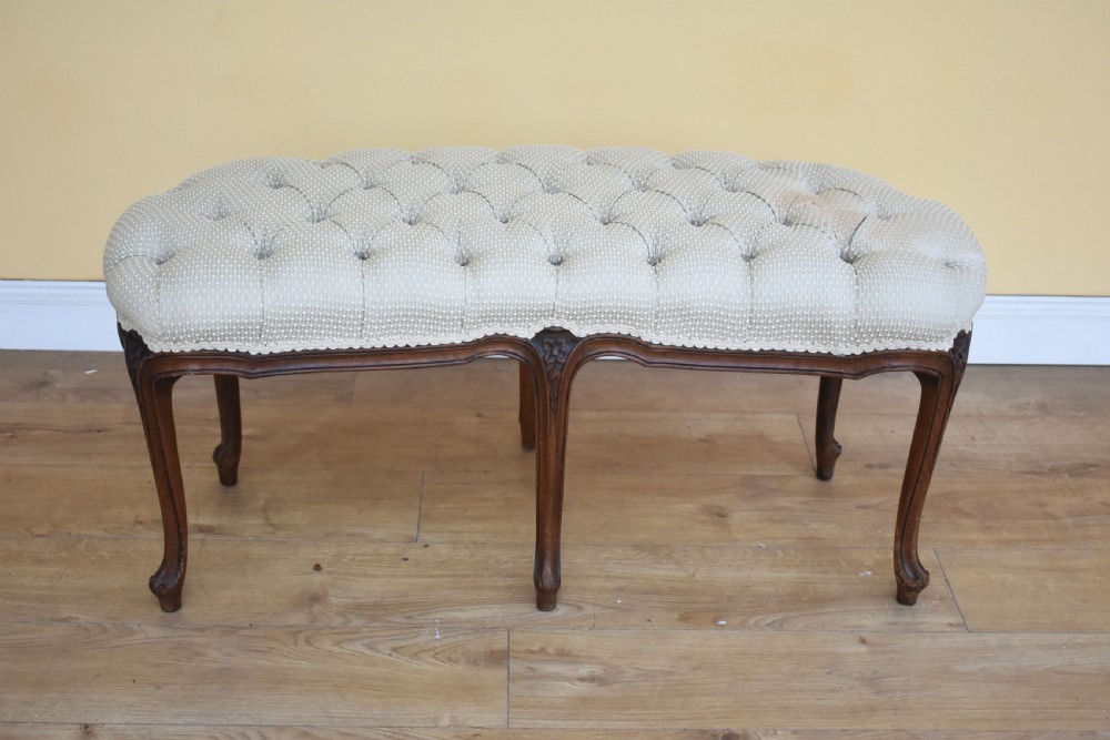 French Walnut Dressing Stool View II