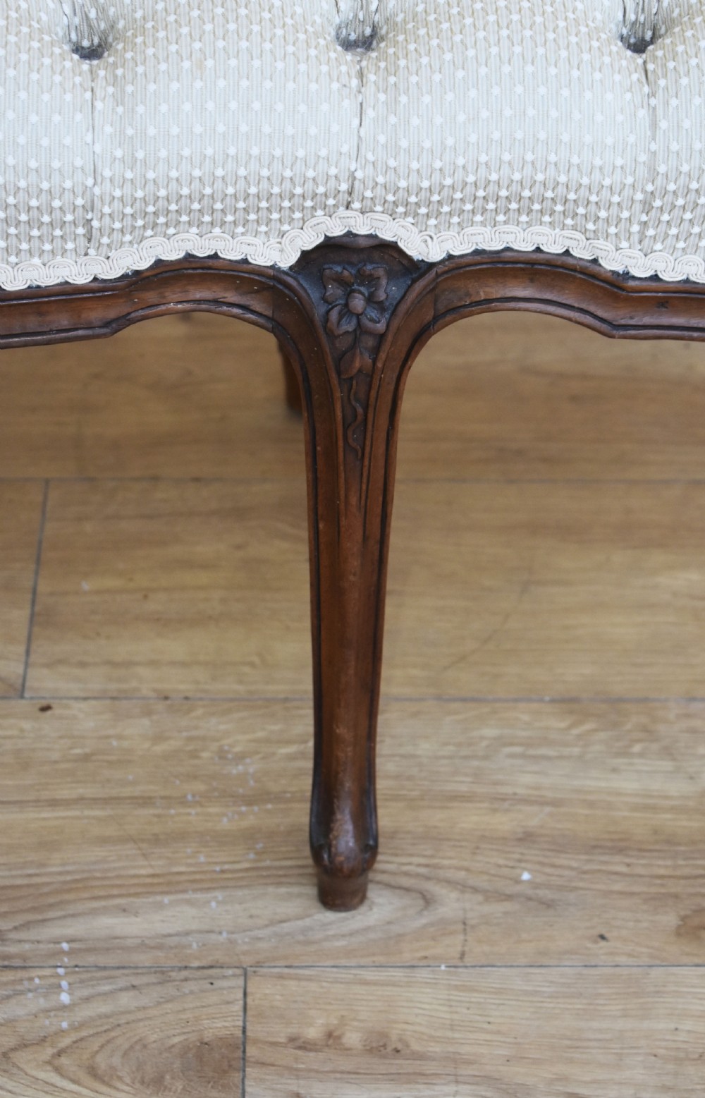 French Walnut Dressing Stool View IV