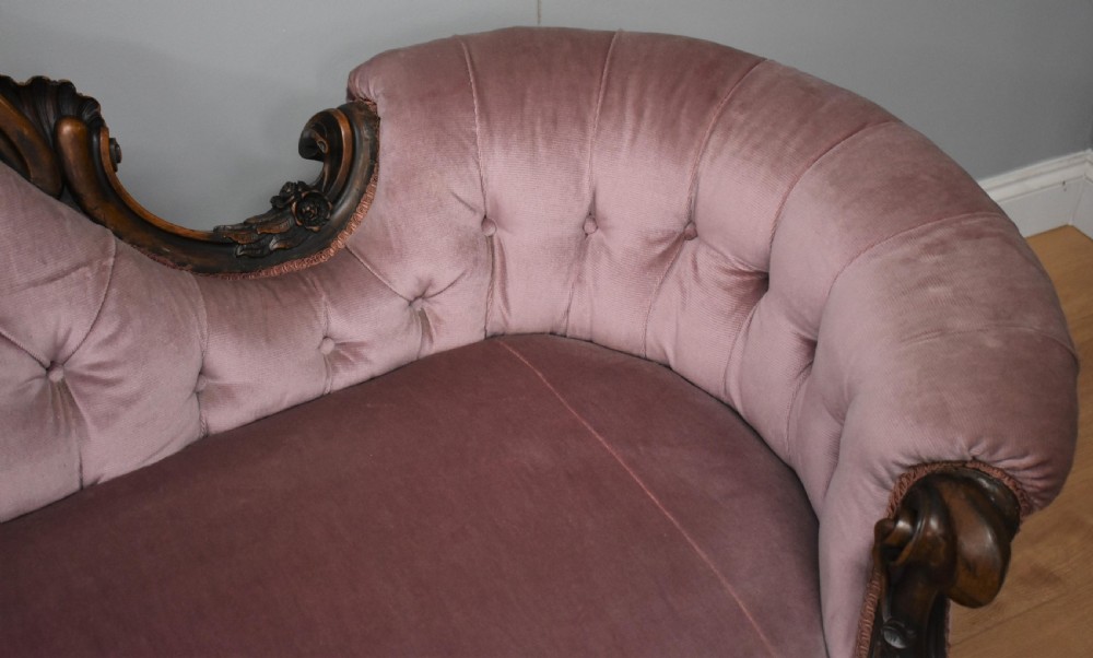 Victorian Walnut chaise longue View XIII