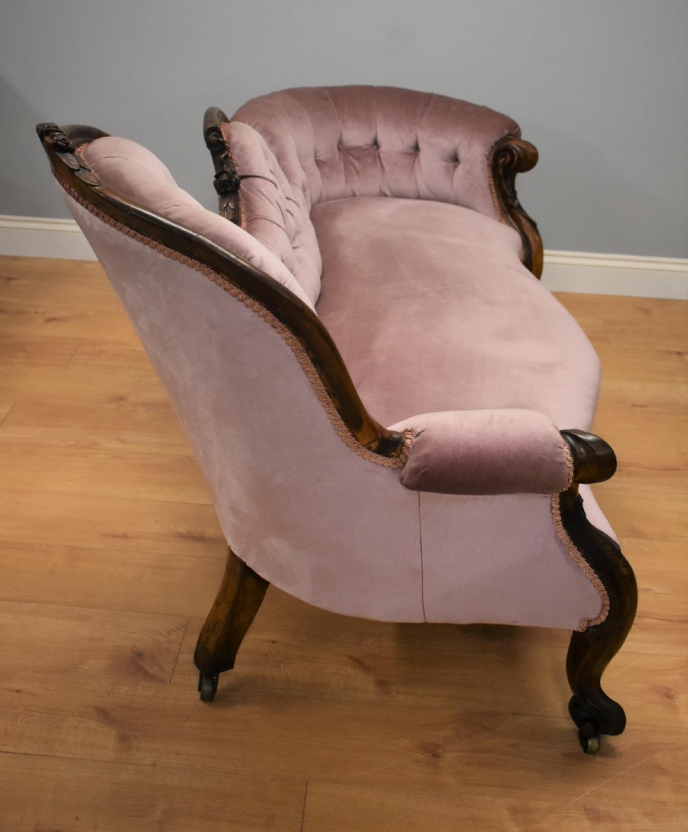 Victorian Walnut chaise longue View XVI