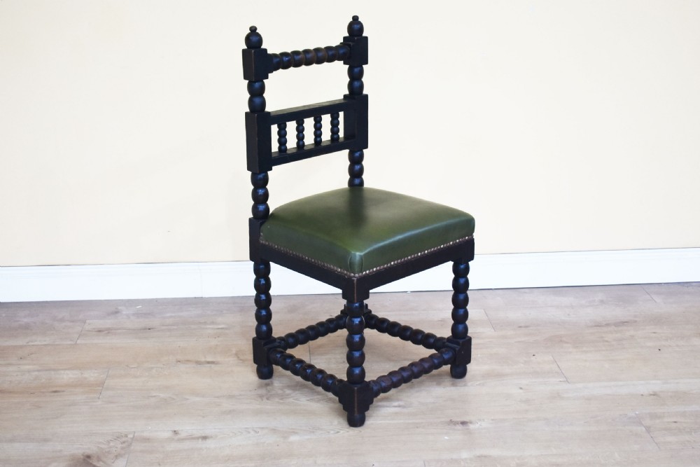 Set of 8 19th Century Cromwellian Style Dining Chairs View II