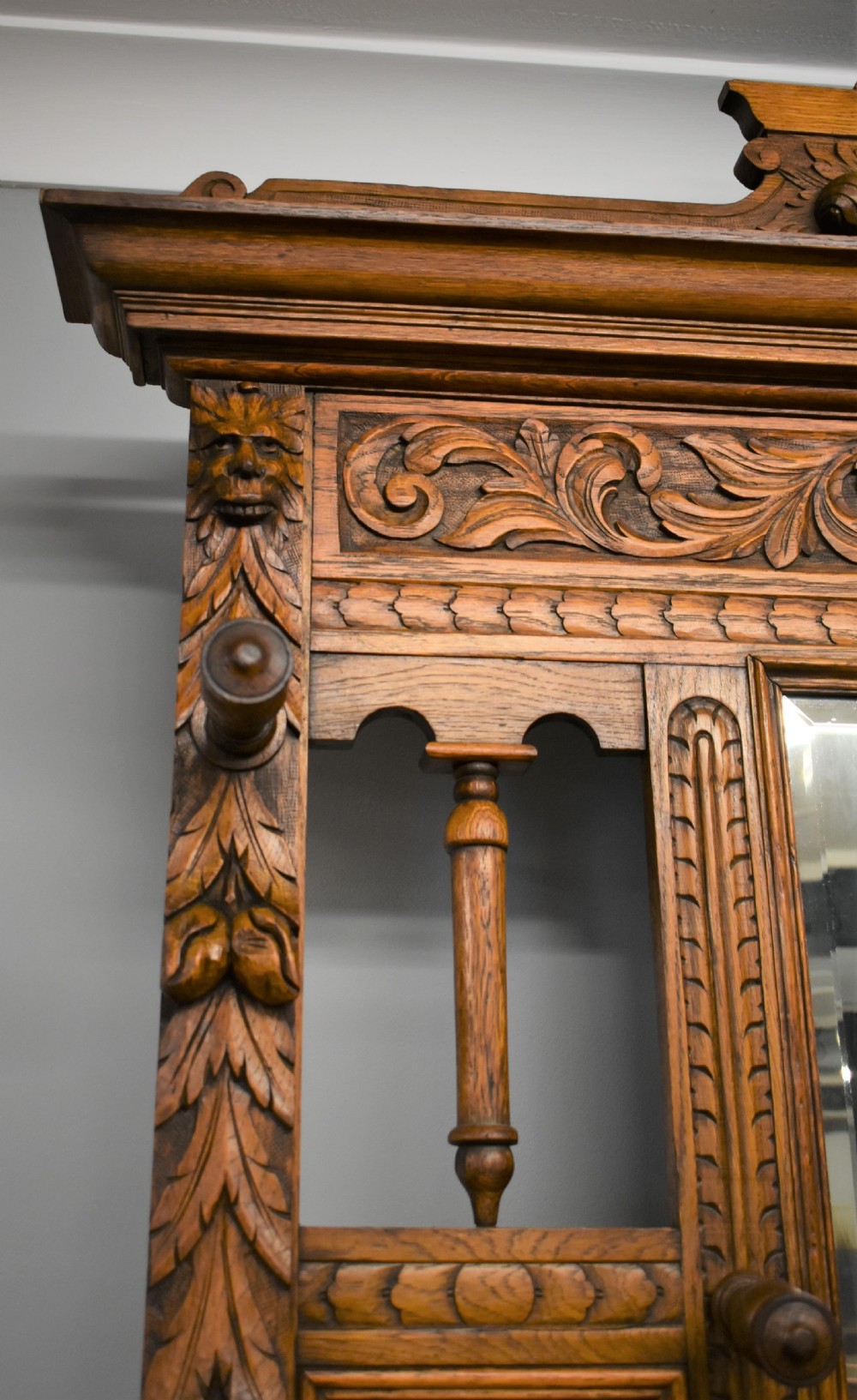 Victorian Carved Oak Hallstand View IV