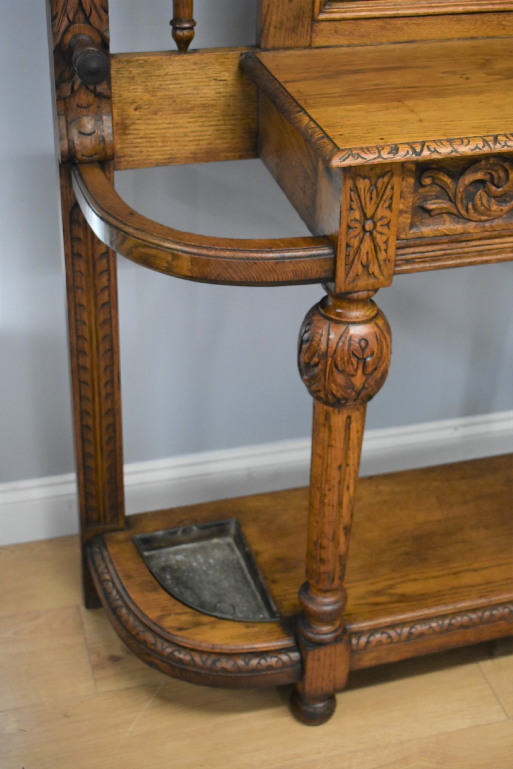 Victorian Carved Oak Hallstand View IX
