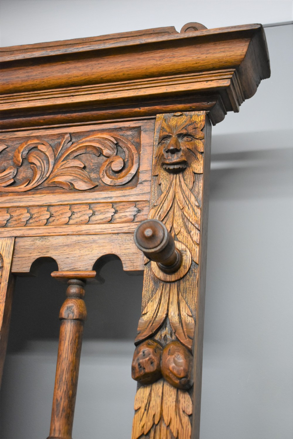 Victorian Carved Oak Hallstand View XII