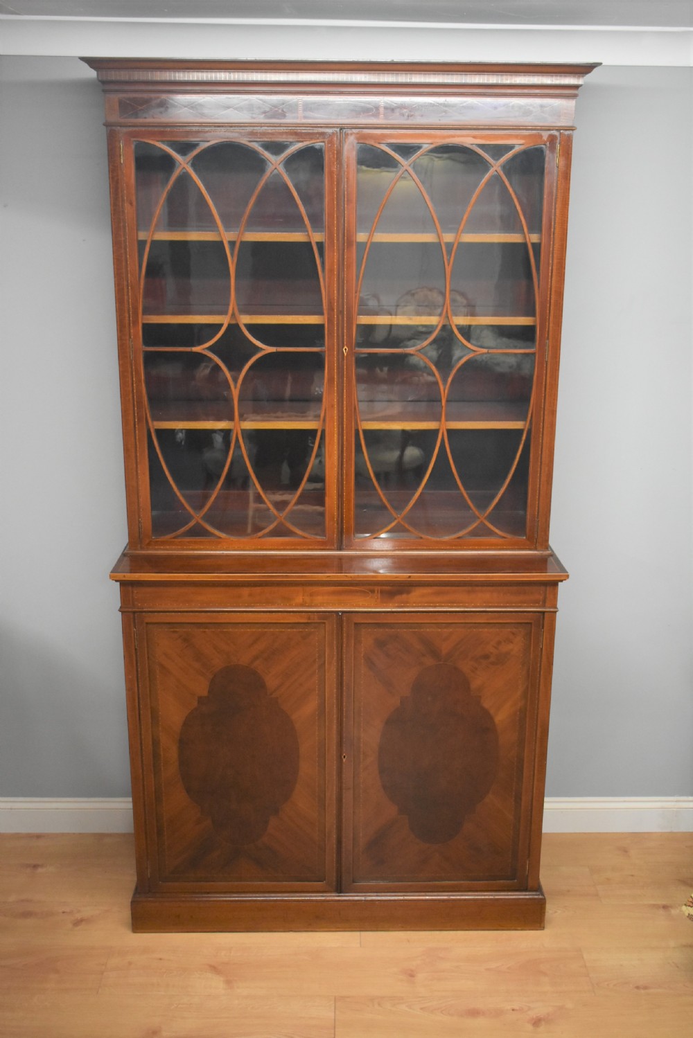 Edwardian Mahogany Bookcase View II
