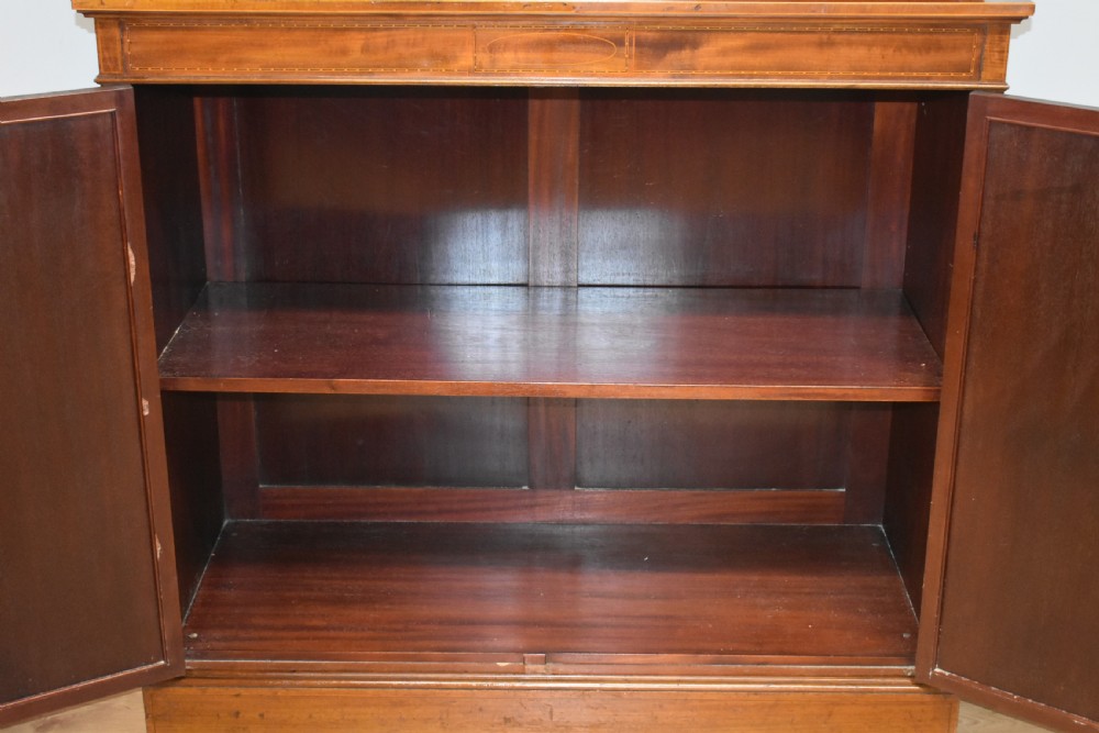 Edwardian Mahogany Bookcase View V