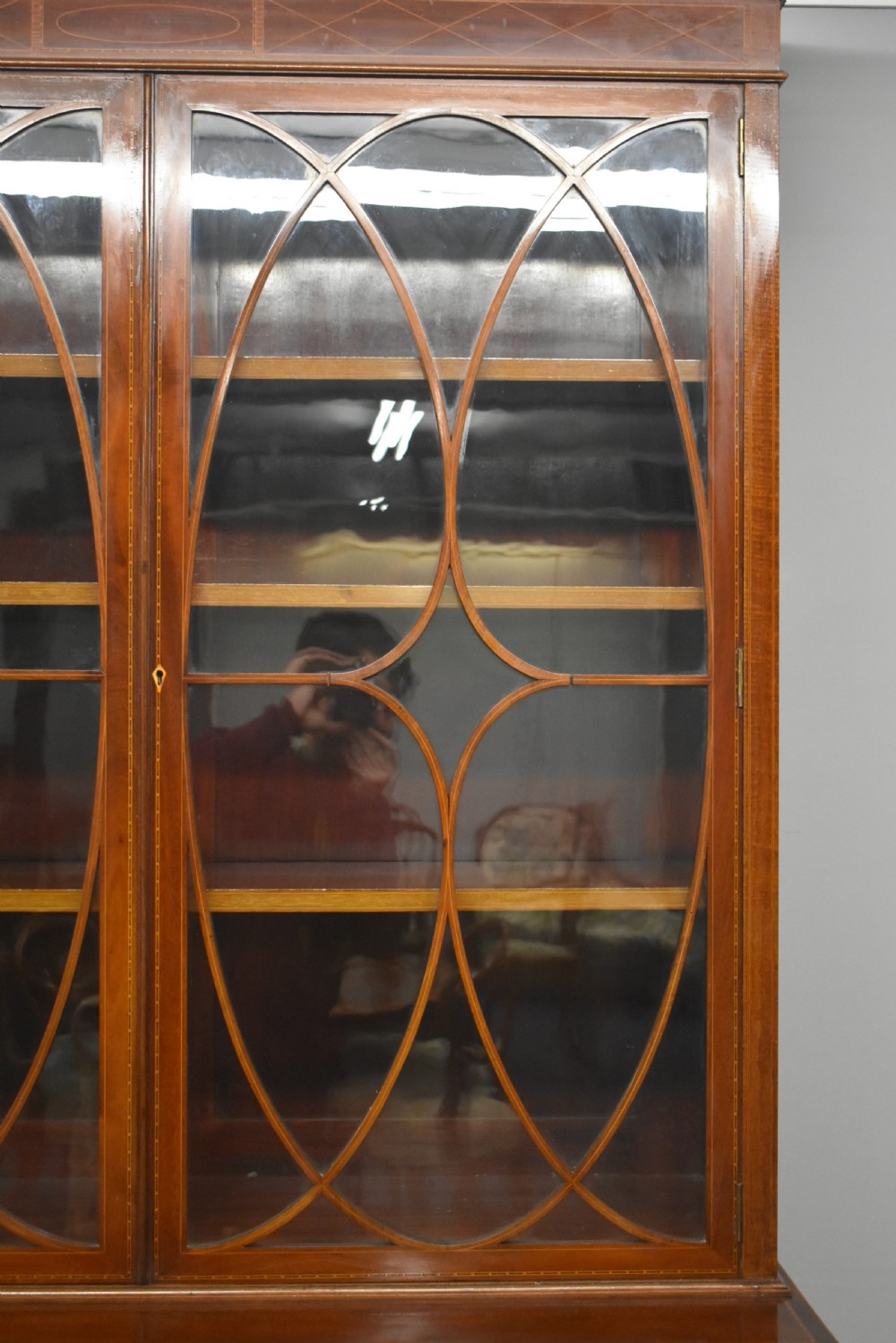 Edwardian Mahogany Bookcase View VII