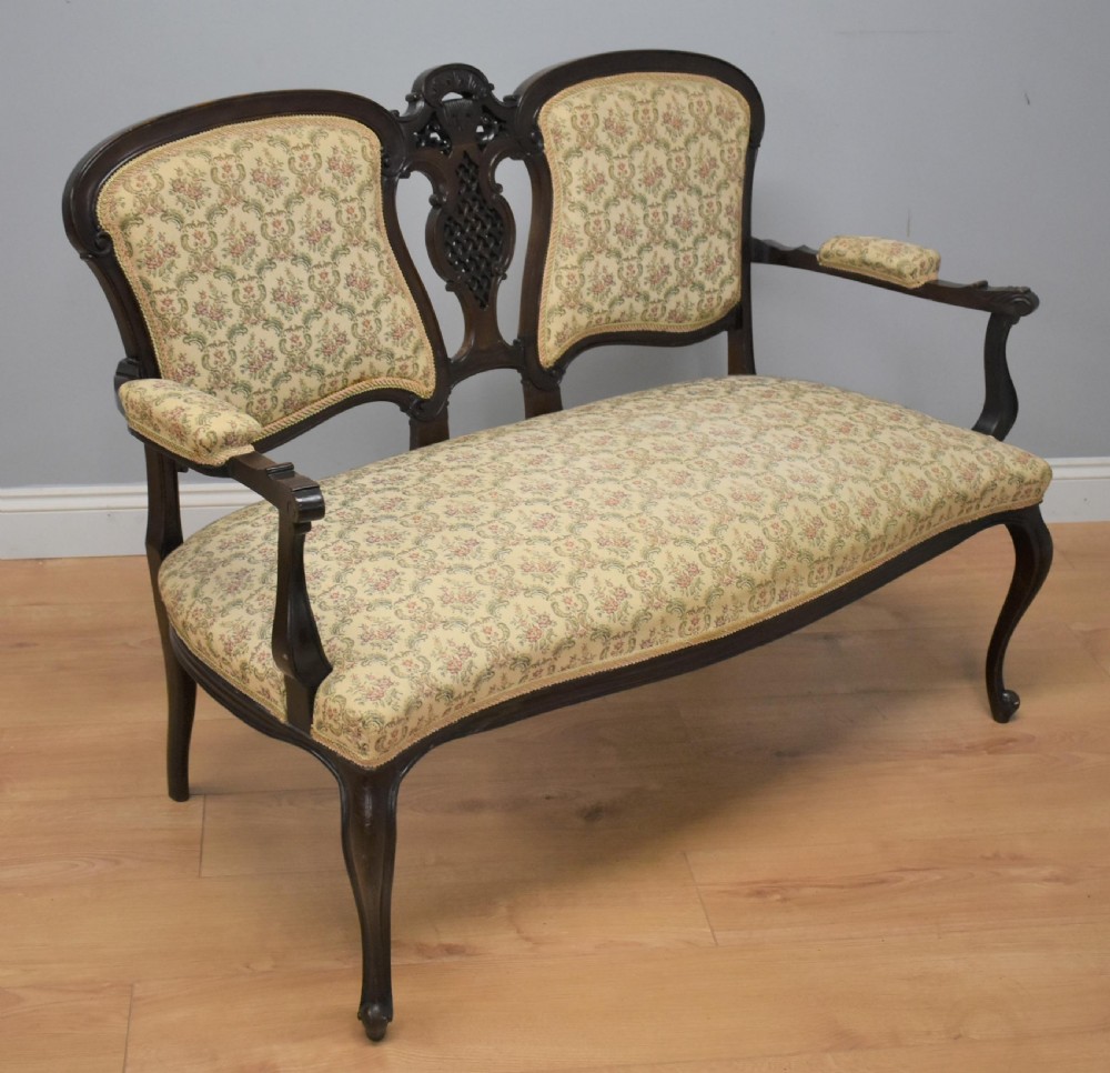 Edwardian Mahogany Three Piece Salon Suite View X