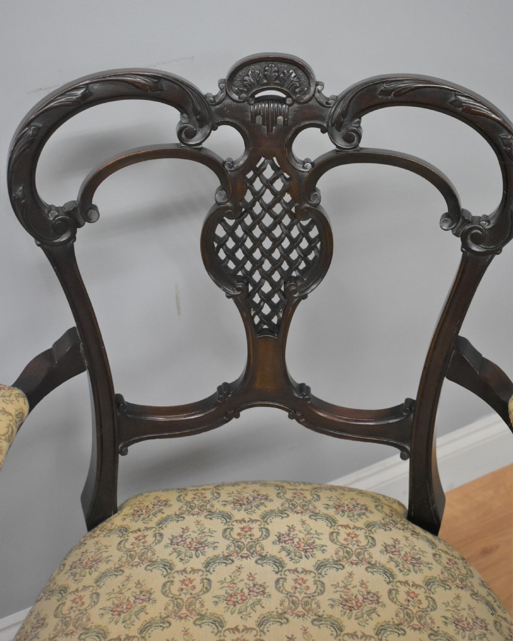 Edwardian Mahogany Three Piece Salon Suite View XIII
