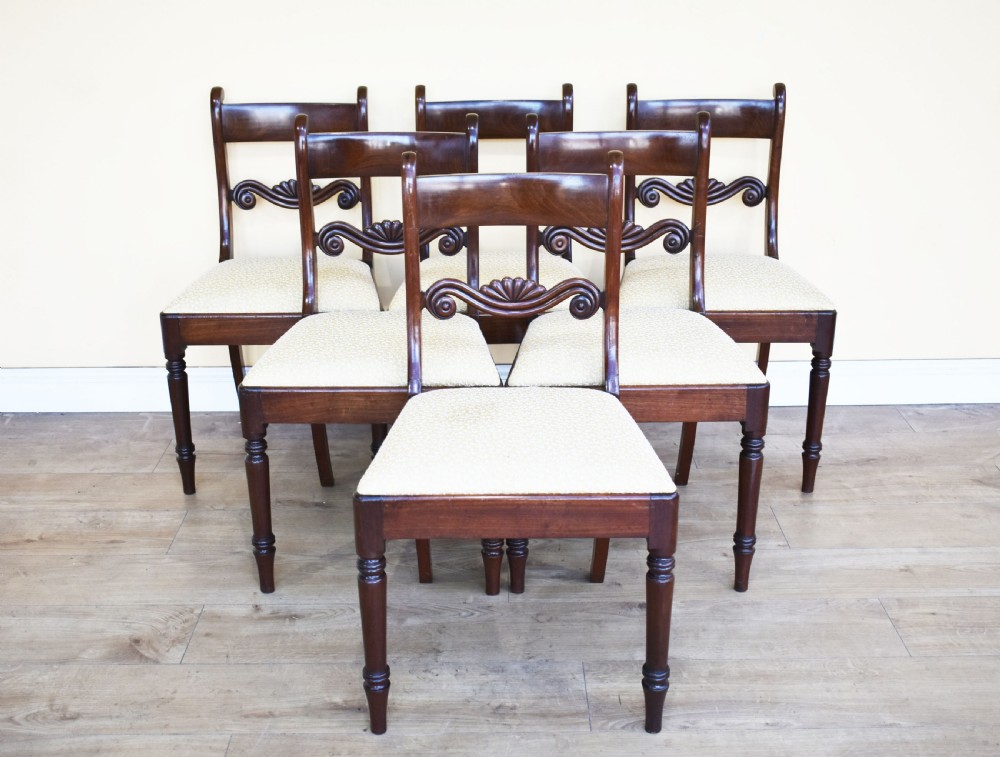 Set of 8 19th Century Mahogany Dining Chairs View II